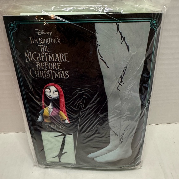 Disney Tim Burton's The Nightmare Before Christmas Tights Ladies M/L NEW NIP - Picture 2 of 5
